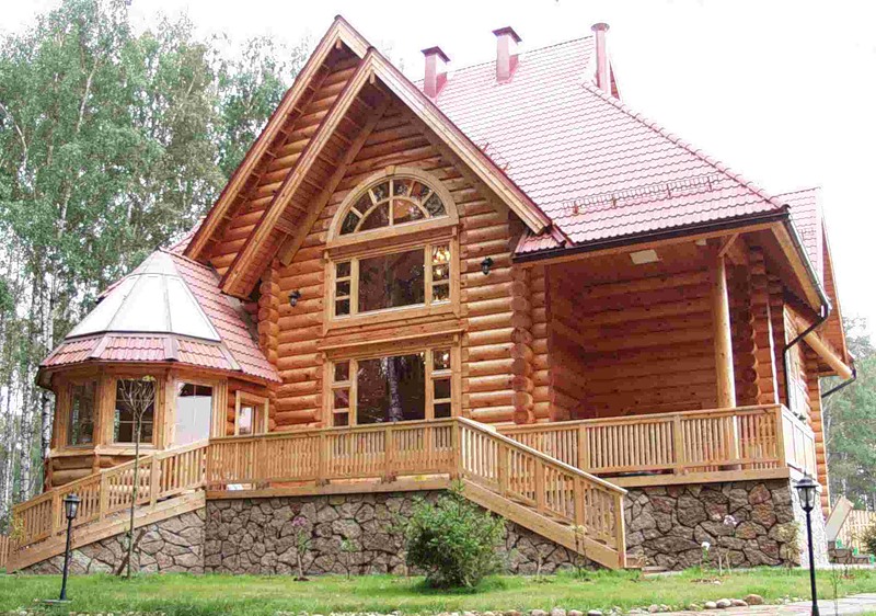 Деревянный дом с напольным отоплением