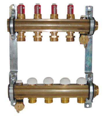 Коллектор Herz для теплого пола с расходомерами