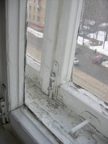 Старая рама окна