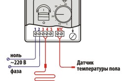 Подключение терморегулятора