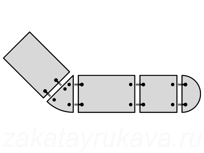Пример применения стяжек (струбцин) в столешнице сложной формы.