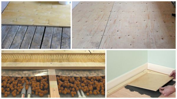 Подготовка деревянного покрытия к укладке плитки