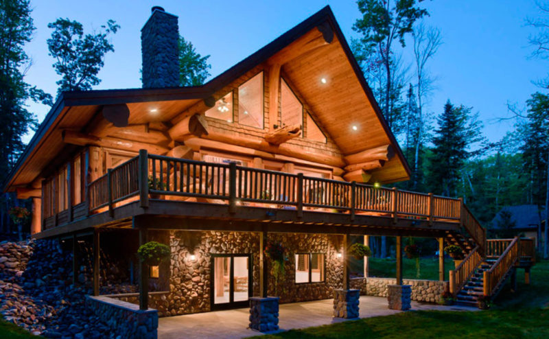 деревянный дом